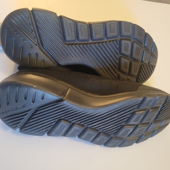 Skechers Black Shoes Men Memory Foam Sports Trainers Comfort Mesh Soft Slip-on! - Picture 8 of 8